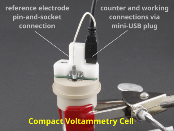 Compact Voltammetry Cell Connections