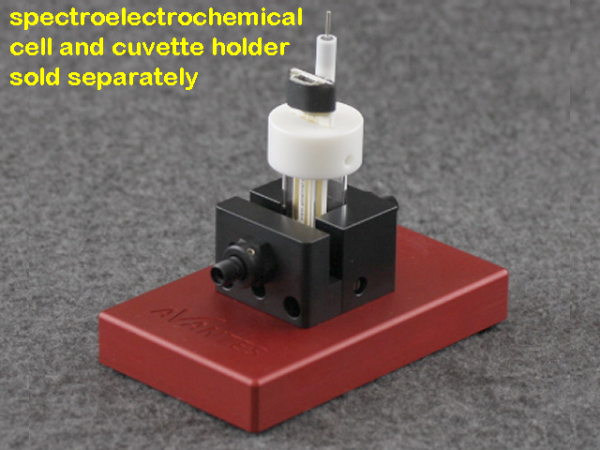 Honeycomb Spectroelectrochemical Cell in a Cuvette Holder