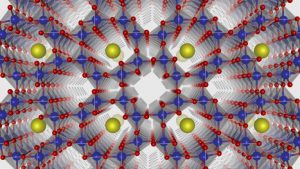 Crystal structure of alpha manganese oxide