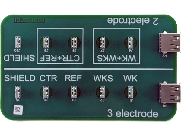 Universal Specialty Cell Connection Kit - 3 Electrode Top Down