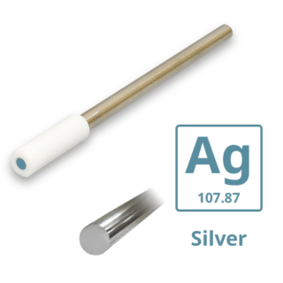 E1E Series Stationary Working Electrode, Silver (Ag)